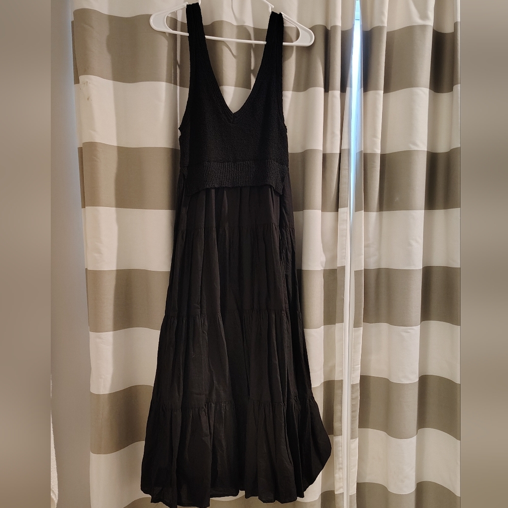 Anthropologie En Saison Sweater Knit Tiered Tank Top / Sleeveles Maxi Dress - Picture 7 of 13